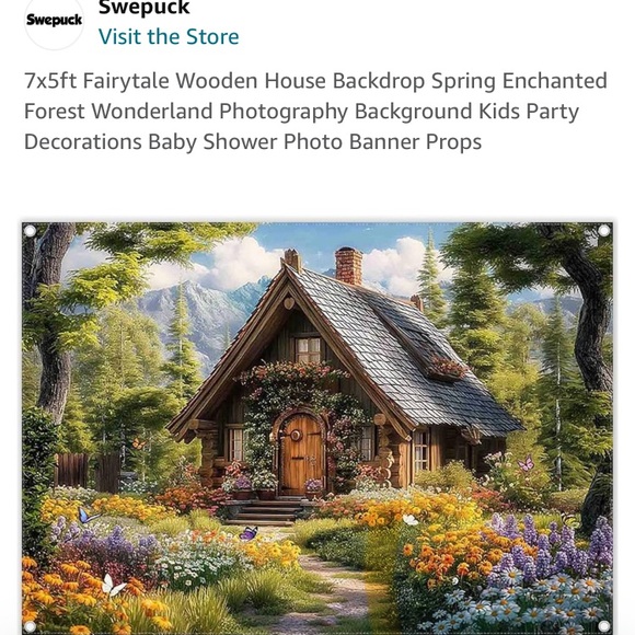 7x5 ft.  Cloth backdrop - Picture 3 of 4